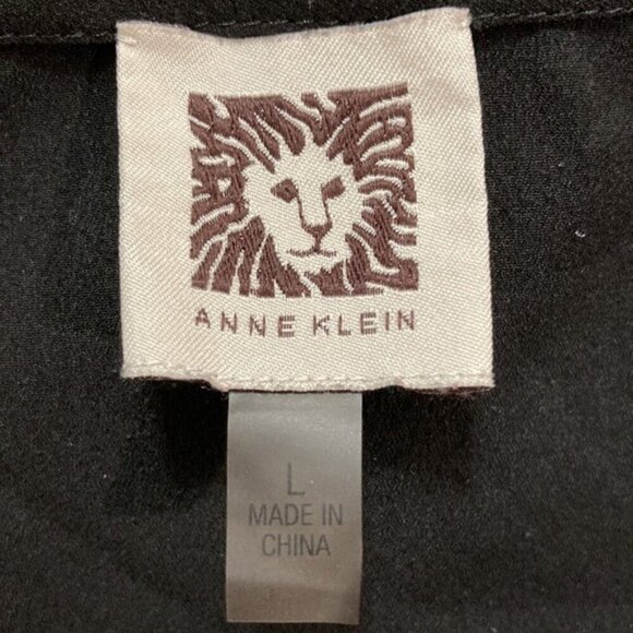 Annie Klein Black Relax Fit Tank Top SZ Large​​​​​​​ - Picture 10 of 11